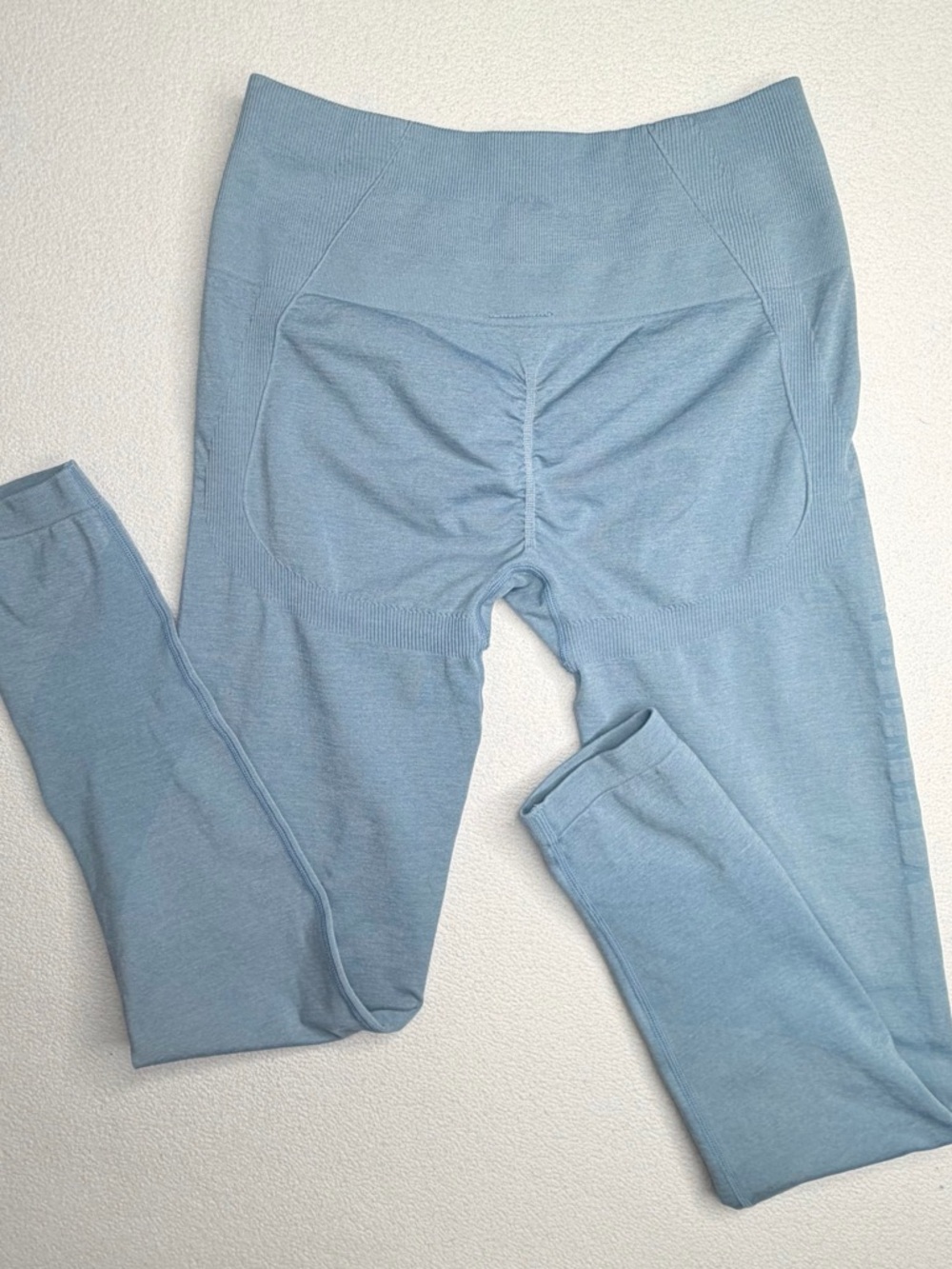 YoungLA Legacy Seamless Scrunch Leggings•YLAW1062• Dusty Blue - Picture 10 of 16